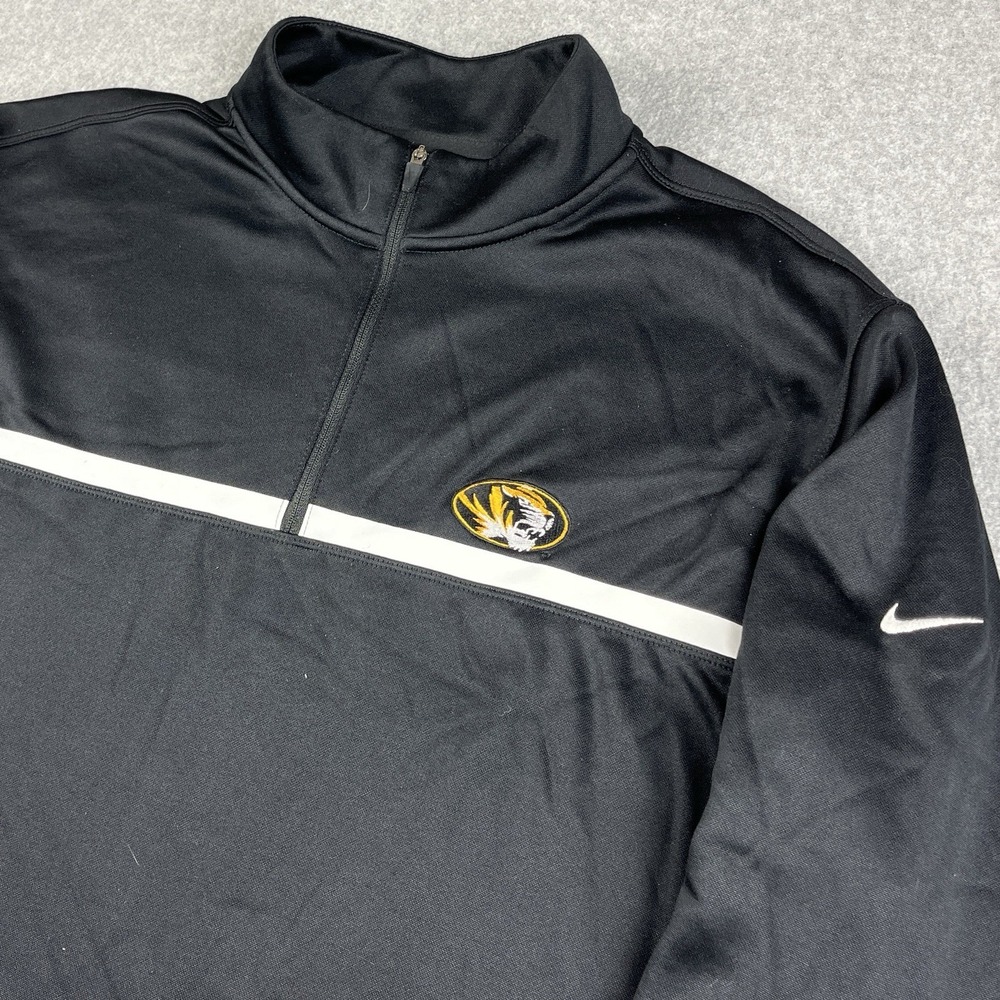 Nike Golf Pullover Mens Large Missouri Tigers Mizzou Performance Zip Jacket